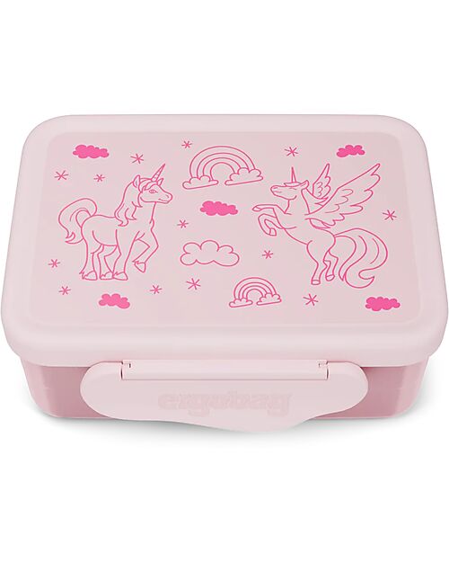 ergobag Stainless Lunch Box - Unicorns - 17x7x14 cm Snack Boxes