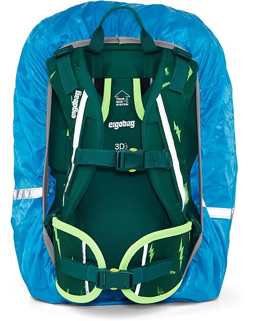 ergobag Waterproof Backpack Cover - Blue - Made from Recycled Bottles! Backpack