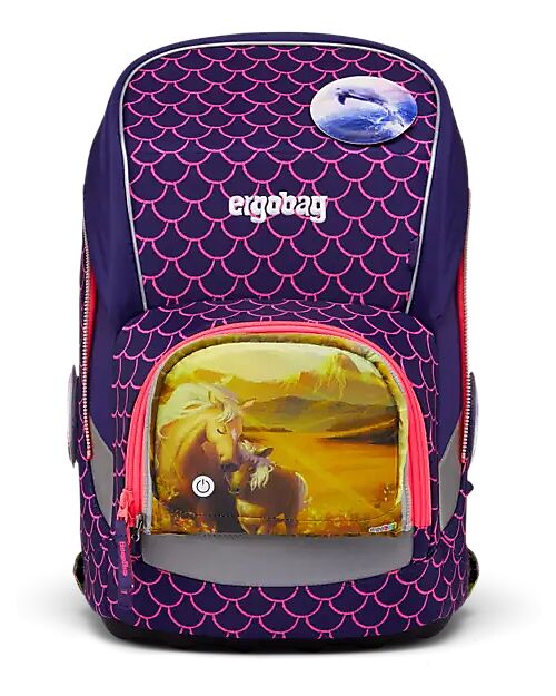 ergobag Zippies Led - Horse - Customize Your Backpack! Backpack