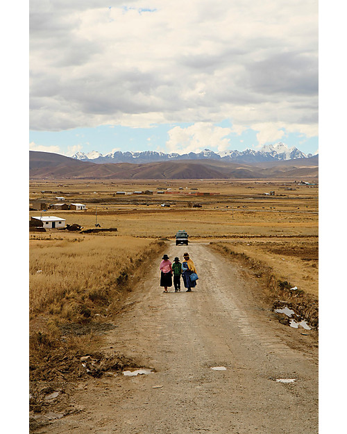 Esencia Booties Mumin, Pebble with Ladybird - 100% alpaca wool Shoes