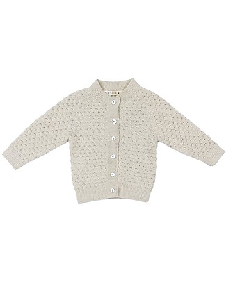 Esencia Cardigan Hanna (3-4 years), Ivory - 100% Alpaca wool Cardigans