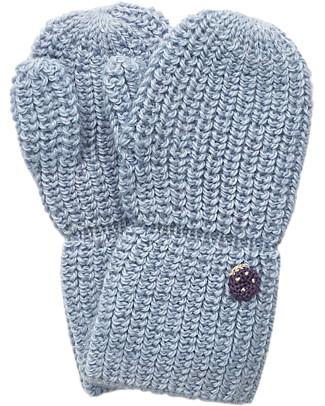 Esencia Mittens with Ladybug, Water - 100% Alpaca wool Gloves e Mittens