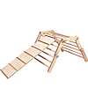 Ette Tete Fipitri Triangle with Ramp - in Wood - Natural - Safe Play for Little Climbers! Montessori Toys