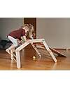Ette Tete Fipitri Triangle with Ramp - in Wood - Natural - Safe Play for Little Climbers! Montessori Toys