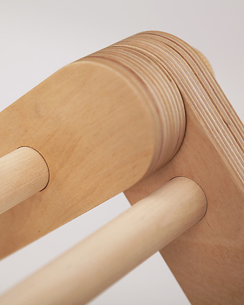 Ette Tete New Adjustable Pikler Wooden Triangle Mopitri, Natural - The safe toy for young climbers! Montessori Toys
