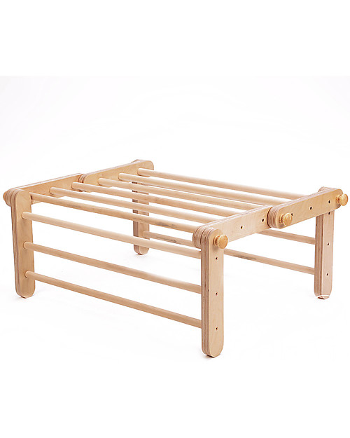 Ette Tete New Adjustable Pikler Wooden Triangle Mopitri, Natural - The safe toy for young climbers! Montessori Toys