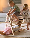 Ette Tete New Adjustable Pikler Wooden Triangle Mopitriwith Ramp, Natural - The safe toy for young climbers! Montessori Toys