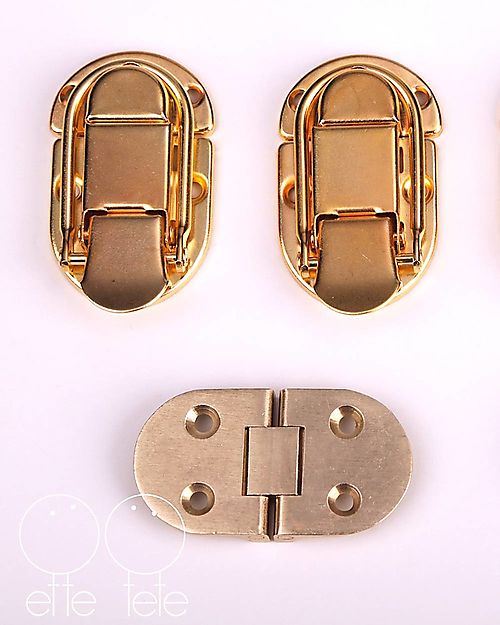 Ette Tete OUTLET - Convertible Montessori Learning Tower Step'n'Sit, Natural with Golden Clasp Locks - Showroom Sample Montessori Towers