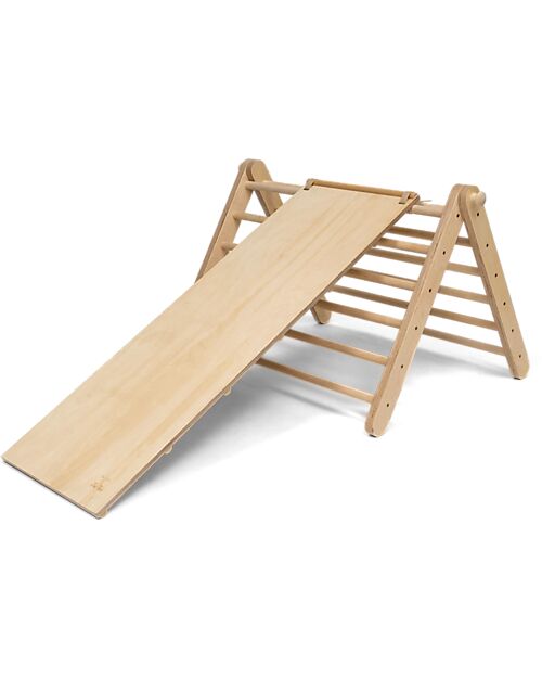 Ette Tete Sipitri Triangle with Wooden Ramp - Natural - Perfect for Children Beginning to Stand Montessori Toys