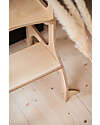 Ette Tete Step'n'Sit Convertible Montessorian Tower - Wood - Natural with Silver Straps - Extra Support Montessori Towers