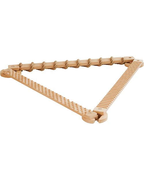Ette Tete Wooden Balance Beam TipiToo MIDI - Natural - Jute Rope - Perfect for Babies Beginning to Stand Montessori Toys