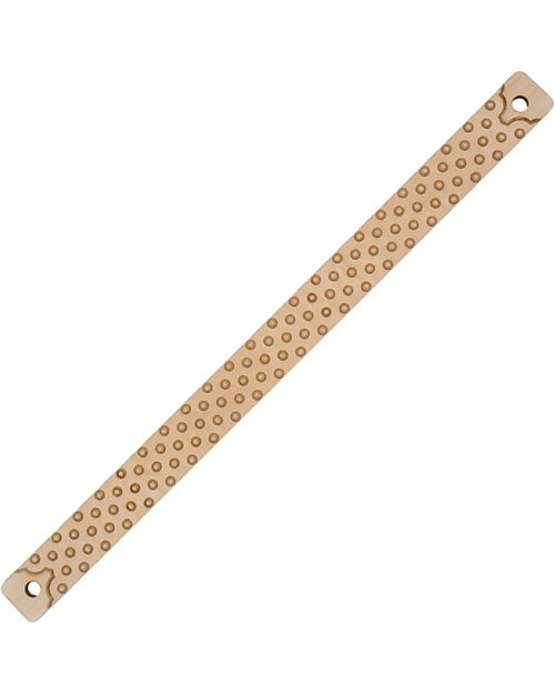 Ette Tete Wooden Balance Beam TipiToo SOLO - Natural - with Dots - Perfect for Babies Beginning to Stand Montessori Toys