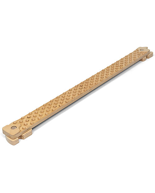 Ette Tete Wooden Balance Beam TipiToo SOLO - Natural - with Dots - Perfect for Babies Beginning to Stand Montessori Toys