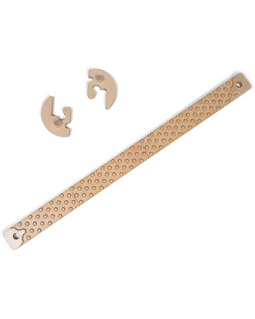 Ette Tete Wooden Balance Beam TipiToo SOLO - Natural - with Dots - Perfect for Babies Beginning to Stand Montessori Toys