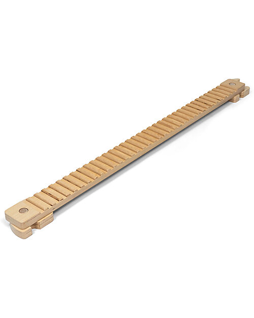 Ette Tete Wooden Balance Beam TipiToo SOLO - Natural - with Lines - Perfect for Babies Beginning to Stand Montessori Toys