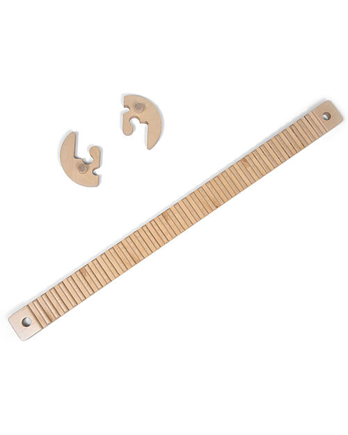 Ette Tete Wooden Balance Beam TipiToo SOLO - Natural - with Lines - Perfect for Babies Beginning to Stand Montessori Toys