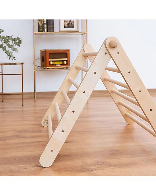 Ette Tete Wooden Sipitri Triangle - Natural - Perfect for Babies Beginning to Stand Montessori Toys