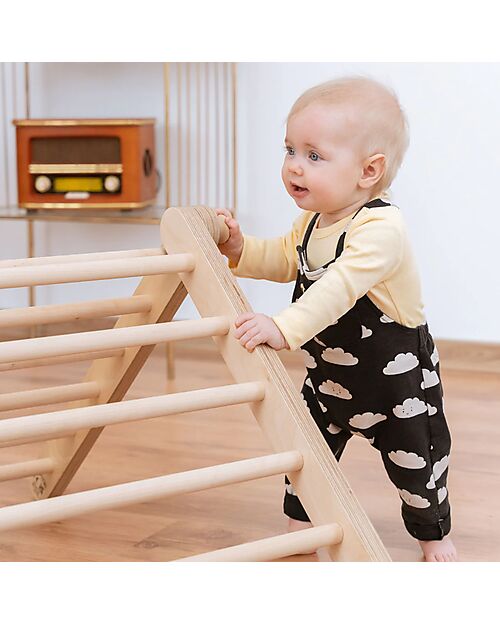Ette Tete Wooden Sipitri Triangle - Natural - Perfect for Babies Beginning to Stand Montessori Toys