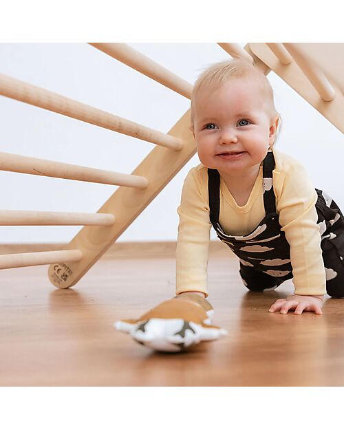 Ette Tete Wooden Sipitri Triangle - Natural - Perfect for Babies Beginning to Stand Montessori Toys