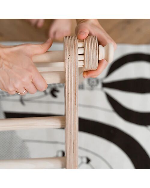 Ette Tete Wooden Sipitri Triangle - Natural - Perfect for Babies Beginning to Stand Montessori Toys