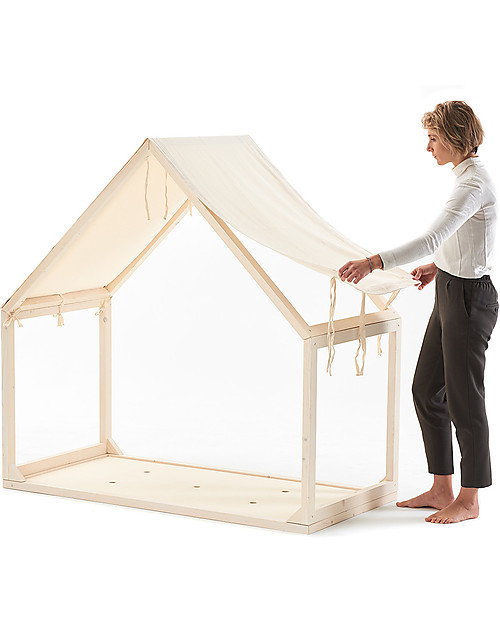 Ettomio House-shaped Montessori Aande bed - 160x80 cm- 100% Made in Italy Montessori Beds