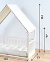 Ettomio House-shaped Montessori bed - 150x77 cm - 100% Made In Italy! Montessori Beds