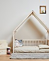 Ettomio House-shaped Montessori bed "Ninonino" with Futon Mattress - 120x60 cm Montessori Beds