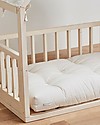 Ettomio House-shaped Montessori bed "Ninonino" with Futon Mattress - 120x60 cm Montessori Beds
