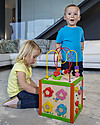 EverEarth 5 in 1 Activity Cube - Hand to Eye Coordination - FSC Certified Wood! Montessori Toys