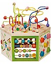 EverEarth 7 in 1 Garden Activity Cube - Hand to Eye Coordination - FSC Certified Wood! Montessori Toys