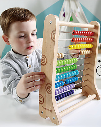 EverEarth Abacus - Learning to Count - High Quality FSC Wood! Wooden Stacking Toys