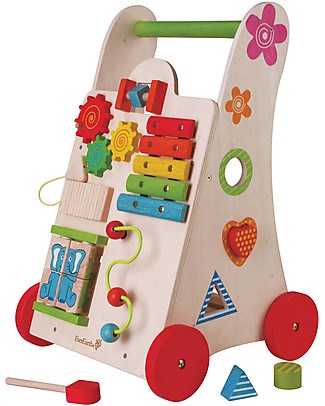 EverEarth Activity walker - To Learn Walking - FSC Certified Wood! Wooden Push & Pull Toys