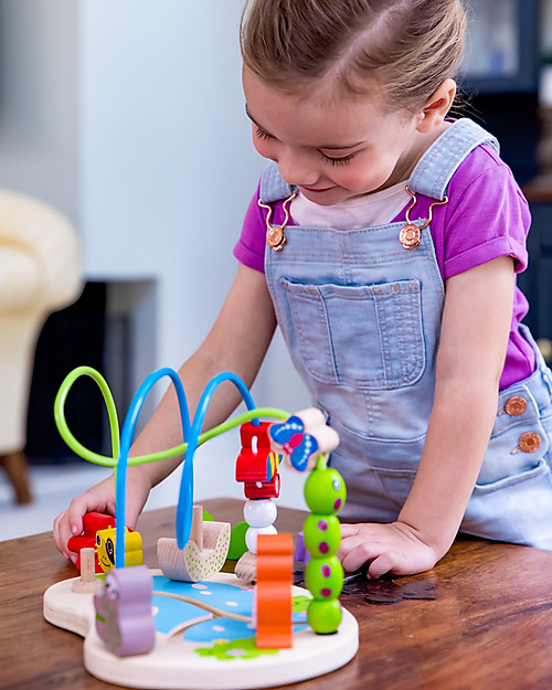 EverEarth Amazon Bead Fun - FSC certified wood! Montessori Toys