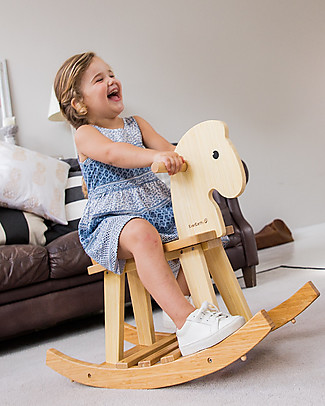 EverEarth Bamboo Rocking Horse Kids Pretend Play Eco-Friendly 