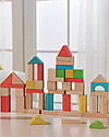 EverEarth Building Blocks, 50 pieces - Castle - High Quality FSC Certified Wood! Wooden Blocks and Construction Sets