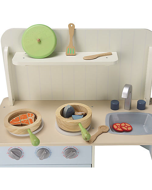 EverEarth Classic Play Kitchen - FSC Certified Wood Story Making Games