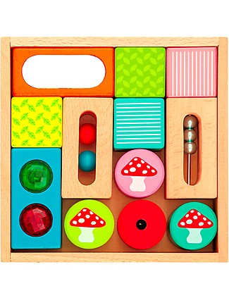 EverEarth Discovery Blocks - Many Different Geometric Shapes - FSC Certified Wood! Wooden Blocks & Construction Sets
