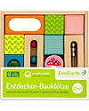 EverEarth Discovery Blocks - Many Different Geometric Shapes - FSC Certified Wood! Wooden Blocks and Construction Sets