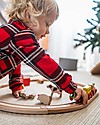 EverEarth Farm Train Set - Motor Skills - High Quality FSC Wood! Wooden Toy Cars, Trains & Trucks