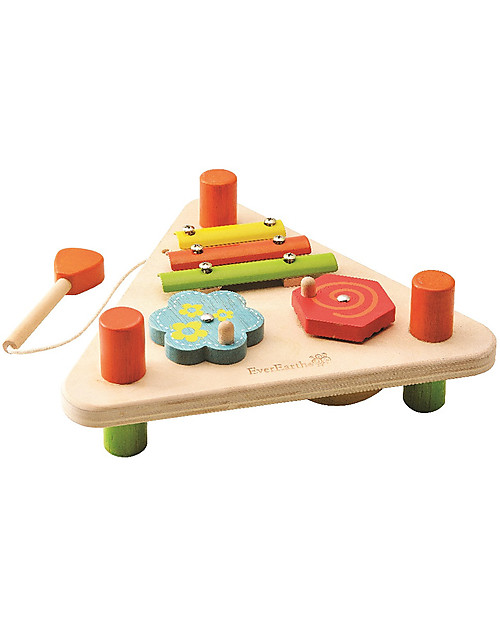 EverEarth Flip Over Triangle Musical Set - FSC certified wood! Pretend Play