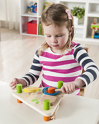 EverEarth Flip Over Triangle Musical Set - FSC certified wood! Wooden Toy Tools