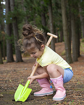 EverEarth Garden Spade - Green - Certified Wood Gardening Toys