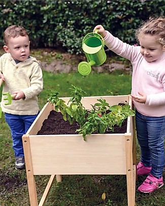 EverEarth Gardening Table - Closer to Nature Through Play - Organic Wood Gardening Toys