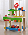 EverEarth Large WorkBench with Tools Toy - Stimulates Manual Skills - FSC Certified Wood! Wooden Toy Tools