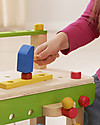 EverEarth Large WorkBench with Tools Toy - Stimulates Manual Skills - FSC Certified Wood! Wooden Toy Tools