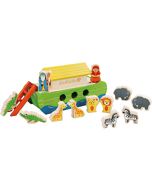 EverEarth Little Noah's Ark - FSC Certified Wood! Wooden Animals