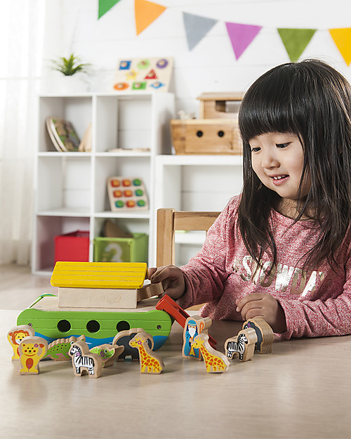 EverEarth Little Noah's Ark - FSC Certified Wood! Wooden Animals