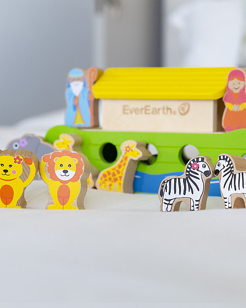 EverEarth Little Noah's Ark - FSC Certified Wood! Wooden Animals