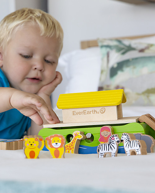 EverEarth Little Noah's Ark - FSC Certified Wood! Wooden Animals