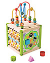 EverEarth My First Multi-play Activity Cube - Hand to Eye Coordination - FSC Certified Wood! Montessori Toys